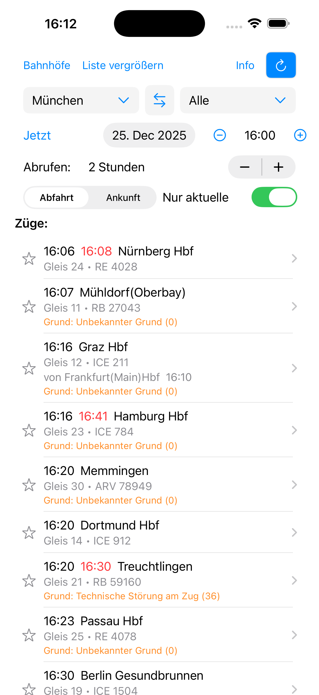 Fahrplan4U Screenshot 1